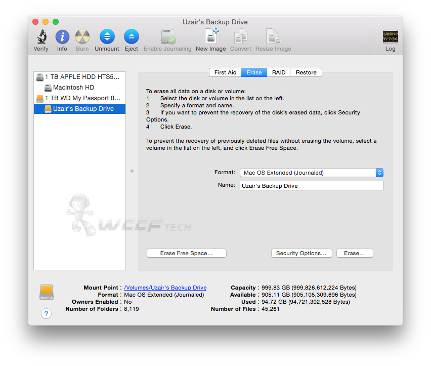 set up external hard drive for mac and windows